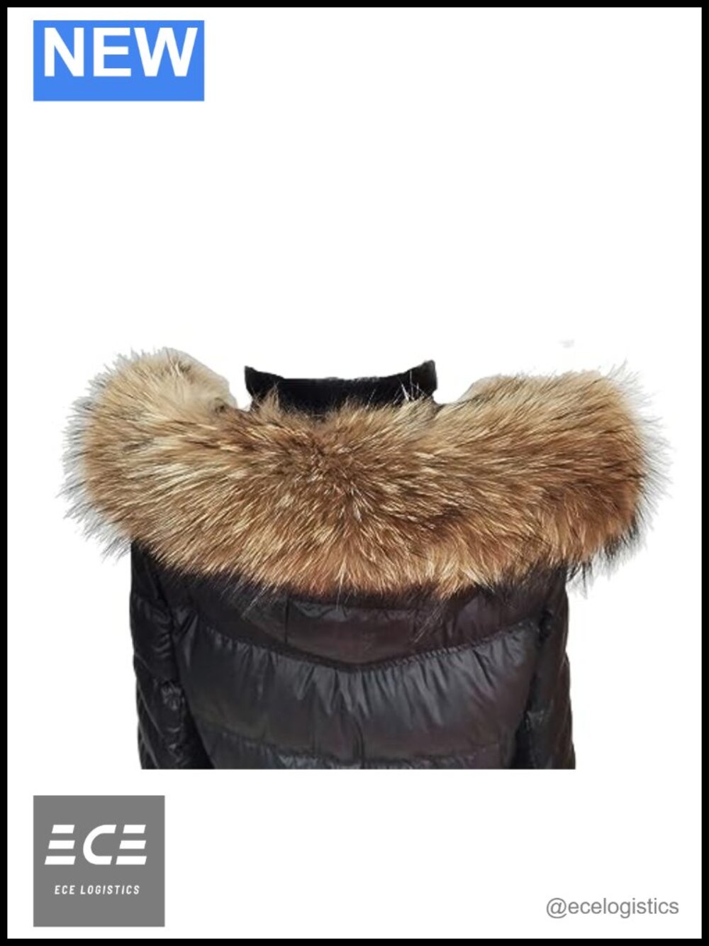 Real Raccoon Hairs Collar Scarf Winter Warm Neck Wrap Unisex